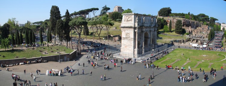 city view of Constantine arch